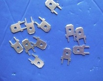 Solder 250 right angle solder plug terminal copper plug Circuit board straight plug 6 3