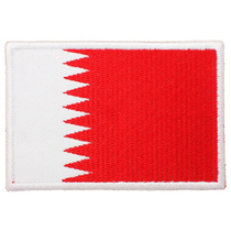 Chinese embroidered national flag badges magic sticker micro-stamp Bahraini flag embroidered backpack post customized to do