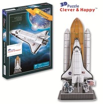 Think-bon Three-dimensional Jigsaw Puzzle Discovery Number Nine Spaceship Childrens Puzzle Toy Adult Puzzle Diy Aerial Model