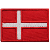 Military fan embroidery magic sticker Danish flag square arm chapter team outdoor expansion Morale Badge to do