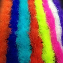 Cartoon bouquet packaging material small feather strip Chicken feather strip DIY feather products Feather fire piece wool strip