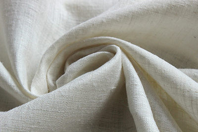 真丝麻服装面料手工米白色面料白搭款微疵 29元一米_7折现价2.9元