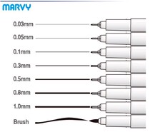 Japan Meihui 4600 needle pen Sketch pen Very fine and soft pen Hand-drawn animation pen Ink line pen Hook line pen