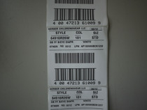 On behalf of printing self-adhesive label bar code jump number serial number serial number Bar code paper clothes washing label