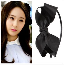 Korean hair accessories rabbit ear hair card headband pressure hair wide edge simple fabric bow hair band hair card