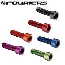Taiwan boutique FOURIERS 7075 aluminum alloy color anode M5x17 water bottle holder screw