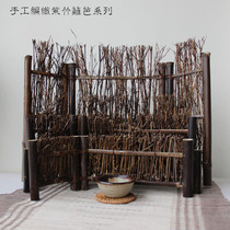 Zizhu small fence bamboo screen tea ceremony spare parts tea pet boutique ornaments tea play kung fu tea set