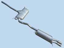 Thickening 409 Steel Pasa Collar 1 8 Conjoined silencer silencer Passat field exhaust pipe