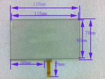 5-inch four-wire resistors touch external screen Learning machine DVD car navigation handwriting screen 118*71 117*70