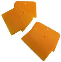 6 inch large yellow trapezoidal plastic scraper blade Atom ash tool batch knife putty wallpaper Wall cloth scraper