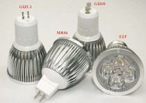 LED bulb screw E27 220V 3W 5W car aluminum LED spotlight light source LED energy-saving lamp cup MR16GU10