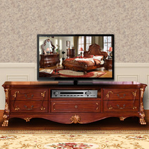 American log sculpted flower TV cabinet Living room ground cabinet European-style Audiovisual Cabinet Bedroom Lockers Square complete bucket cabinet