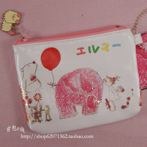 Genuine ELMER Emma Balloon Elephant Rainbow Loving Flower Geko Katong Zero Money Bag Containing bag Coin Bag