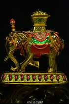 Do not fade do not crack like the treasure monibao seven Zheng treasure exquisite colorful elephant treasure high 20 6cm