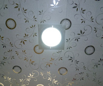 Integrated ceiling Aluminum gusset hanging piece partition fan square pass anti-oil pollution whole house ceiling