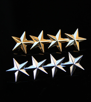 American metal badge four-star Epaulette will star 4 star epaulette star can be used as Cap Badge