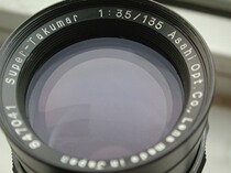 The lenses are good M42 mouth Pentax Pentex Super-Takumar 135 3 5 lenses