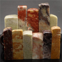 Shoushan stone Laoling stone practice with shape miscellaneous seal carving stone Turn head seal practice Stone seal stone batch sale