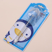 Blue Penguin Pacifier Training Sucker Automatic Sucker Feeding Bottle Straw Water Cup Straws Suitable for any bottle