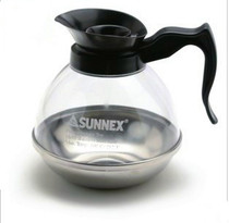 High quality coffee pot stainless steel base American coffee 1 8L boiling pot special imported PC glass milk teapot