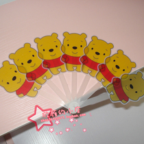 pvc transparent advertising seven-fold fan to customize any shape star animation peripheral printing