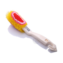 Japan imported 360 degree color shoe wash brush nylon long handle plastic multifunctional cleaning brush shoe brush