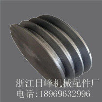 Triangle pulley cast iron motor belt pulley B type three groove 3B diameter 80-300mm (flat) manufacturer