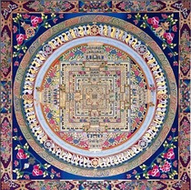 Buddhism portrait knot Buddha painting statue mandala thangka picture 3 Buddha painting hanging picture material is photo paper double-sided plastic seal