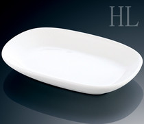 Hotel pure white ceramic round towel dish soap dish napkin dish snack dish towel tray 5 inch dish