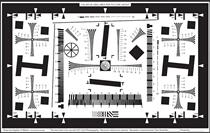ISO 12233 lens telescope standard resolution test card original printing 2000 lines