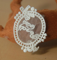 72 handmade DIY clothing accessories day single lace embroidered white cotton thread lace embroidered patch patch patch