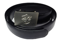 Security Belt Genuine Leather Inner Belt Business Automatic Mouth Black Bull Leather Duty Waist Chain New