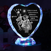Creative Gift Crystal Music Box 12 Constellation Music Box Sky City Birthday Gift Girls Send Girls Friends