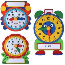 Kindergarten classroom decoration supplies decorative foam stereo recognition clock childrens early education educational toys wall stickers