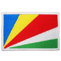 Arm Badge Embroidery Magic Sticker Seychelles Flag Morale Badge Ukrai Backpack Stickup Strip Embroidered Magic Stick