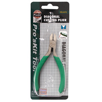 Taiwan Baogong anti-slip green handle titanium oblique mouth pliers 1PK-037S