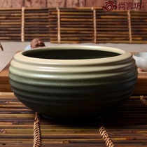 Ancient pottery tea set hand-made pottery embryo antique ceramic kung fu coarse pottery tea set special ancient pottery tea wash