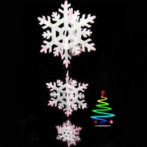 Christmas decorations color three-dimensional snowflake Christmas tree decoration pendant shopping mall hotel snow decoration hanging