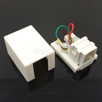 Two - core RJ11 single - hole telephone junction box black and white mini - phone socket