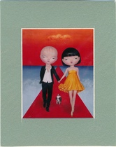 Beijing tourism culture creative commemorative gift boutique Beijing 798 painter original painting heart decorative painting