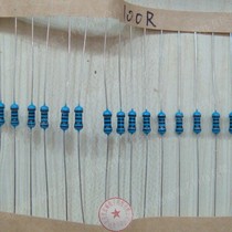 Carbon film resistance 100R 100 Ohm 1 4W 5% 100 100 2 Yuan straight inserts