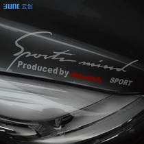 Dedicated to Ford New Wing Tiger retrofit Personality Light Eyebrow Sticker Headlights Trim Stickers Body Pull Lanterns Brow