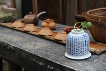 In the Qing Dynasty there are rectangular BRIC bricks to make kung fu tea table very good study tea room ornaments antique antique collection