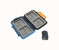 JJC MC-4 all-in-one memory card box Flash memory card box Storage card bag can be installed CF TF XD