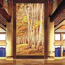 High-grade home improvement hot new art glass partition background wall entrance screen Fortune forest 11