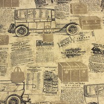 Vintage English alphabet wallpaper American country nostalgic wallpaper Bar study wallpaper Old poster newspaper