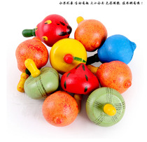 Exercise fingers Wood Fruits Tops Children Classic Adults Nostalgic Decompression Toy Boys Decompression Games