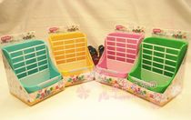 Hot sale classic design 2 in 1 pot rabbit Chinchilla guinea pig grass rack food basin anti-gnawing wear-resistant four-color optional