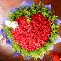 Shanghai flower Courier flower shop orders flowers to send flowers birthday flowers propose flowers 99 roses bouquet love life