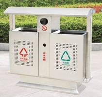 Manufacturers low-cost supply of all stainless steel sanitation trash cans classified trash cans for outdoor properties